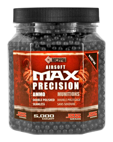 Crosman Elite 5000 count Jar .25g Precision Airsoft BB's - Black