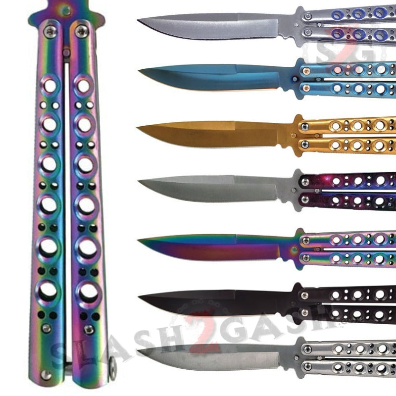 Big Zen Pin Balisong Butterfly Knife with Spring Latch - Mir