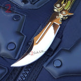 CSGO Golden Butterfly Knife SHARP 440C Counter Strike Balisong