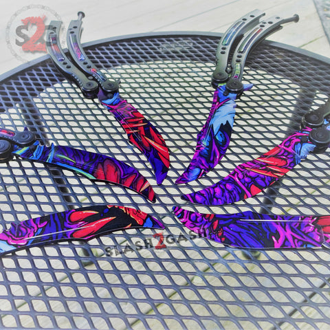 CSGO Hyper Beast Butterfly Knife TRAINER Dull PRACTICE Balisong CS:GO Counter Strike