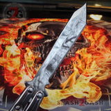 TheONE Butterfly Knife 440C Chrome BM47 Mirror Finish Best Version Channel Construction Balisong Spring Latch