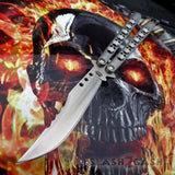 TheONE Butterfly Knife 440C Benchmade Clone Best Version Channel Construction Balisong Spring Latch - Tyrannosaurus Rex