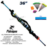 Fidragon 36" Blowgun .40 cal LOADED w/ 42 Darts - Blue - BEST VALUE