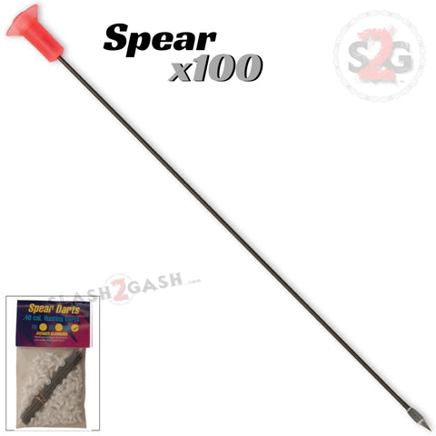 Spearhead Hunting Darts .40 Caliber Blowgun Ammo Spear Point - 100 Pack