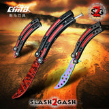 10 colors CSGO Butterfly Knife TRAINER Dull Spring Latch PRACTICE Balisong