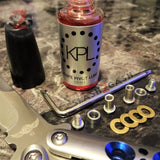 KPL Balisong Spare Hardware Kit for TheONE Butterfly Knife Replacement BUSHINGS Pivots Screws Washers