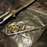 Balisong Spare Hardware Kit for TheONE Butterfly Knife Replacement BUSHINGS Pivots Screws Washers