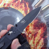 Benchmade Pardue - 530 Black Spear Point Knife Serrated Axis Lock 154CM