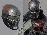 Black God Tactical Aisoft Mask Wargame Paintball Motorcycle Halloween Full Face Skull