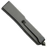 Blockade OTF Double Action Automatic Knife Black 2 Tone Single Edge