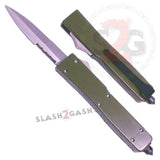 Blockade OTF Automatic Knife D/A Drop Point Serrated - OD Green