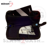 Boker Plus Strike Automatic Knife Black - Drop Point Stone Wash Switchblade w/ Zippered Carry Case slash2gash S2G