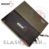 Boker Plus Strike Automatic Knife Black - Drop Point Stone Wash Switchblade w/ Carry Case slash2gash S2G