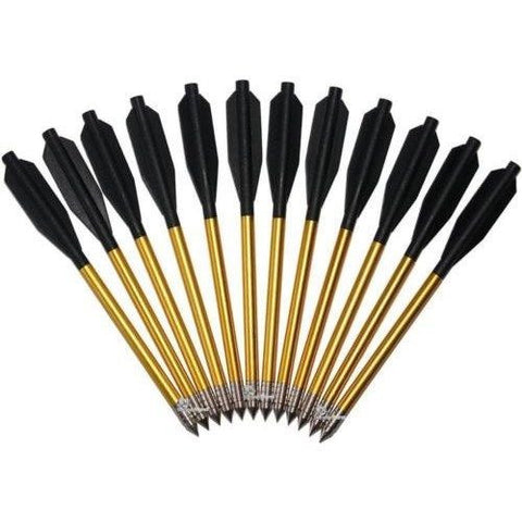 12 Aluminum Bolts 50 & 80 lb Archery Pistol Crossbow Metal Arrow High Quality