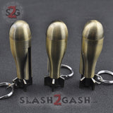 Bomb Fire Starter Missile - Emergency Permanent Match Survival Key Chain Flint Camping Kerosene Lighter