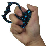 Bone Crusher Self Defense Knuckle Spiked Bottle Opener - Blue