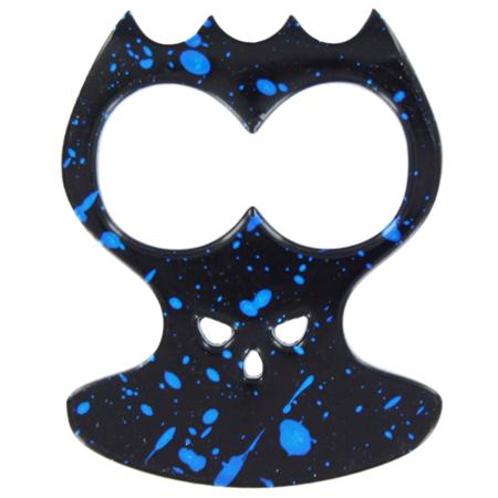 Bone Crusher Self Defense Knuckle Spiked Bottle Opener - Blue
