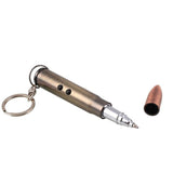 Bullet Keychain - 3in1 Laser Pointer LED Flashlight Ballpoint Pen Key Chain