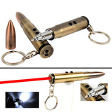 Bullet Keychain - 3in1 Laser Pointer LED Flashlight Ballpoint Pen Key Chain