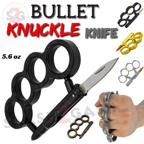 Bullet Brass Knuckles Knife Rifle Cartridge Round Paperweight Military Belt Buckle Duster