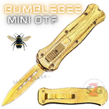 Bumblebee Mini OTF Knife Small Auto Switchblade Dagger - Asst. colors