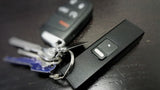 Micro USB Slider Mini Keychain STUN GUN w/ LED Rechargeable Black