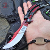 CSGO Autotronic Butterfly Knife Red TRAINER Dull PRACTICE CS:GO Counter Strike Balisong
