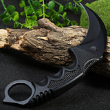 CSGO karambit silver tactical claw neck knife fixed blade knives counter strike CS GO hawkbill with sheath