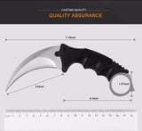 CSGO karambit silver tactical claw neck knife fixed blade knives counter strike CS GO hawkbill with sheath