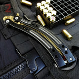 22 colors CSGO Butterfly Knife TRAINER Dull Spring Latch PRACTICE Balisong