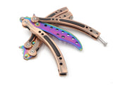 CSGO Bronze Butterfly Knife TRAINER Dull Spring Latch PRACTICE Balisong