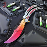 Doppler Fade CSGO Butterfly Knife TRAINER Dull Spring Latch Practice Balisong