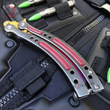 Doppler Fade CSGO Butterfly Knife TRAINER Dull Spring Latch Practice Balisong