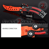 CSGO Slaughter Butterfly Knife TRAINER Dull Spring Latch PRACTICE Balisong