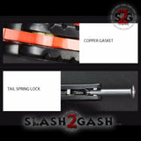 CSGO Red Slaughter Butterfly Knife SHARP 440C Counter Strike Tactical Balisong