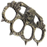 Avenging Cannibal Corpse Skull Brass Knuckles Paperweight w/ Spikes