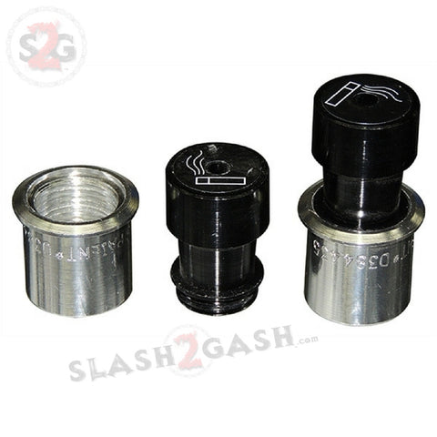 Car Lighter Pipe One Hitter + Stash - 2in1 Smoking Pipe