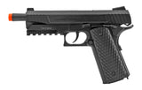 Cobra 1911 CO2 Blowback Airsoft Gun Full Metal GBB Pistol - Black