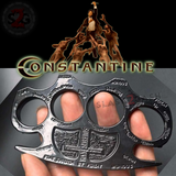 Black Constantine Brass Knuckles Holy Spiritus Paperweight Movie Replica Cross Buckle