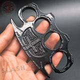 Black Constantine Brass Knuckles Holy Spiritus Paperweight Movie Replica Cross Buckle