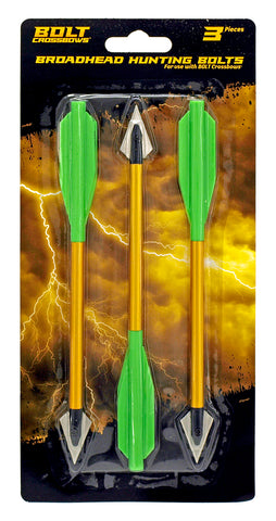 Bolt Crossbows/Alligator 3 piece Broadhead Hunting Tips Aluminum Arrows Metal Razor Tips