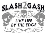 Slash2Gash Hot Leathers Stovepipe Smoking Shotguns Jumbo Print Skeleton Biker T-Shirt S2G Top Hat