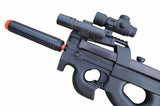 WELL D90H Airsoft SMG (P90) Full Auto Electric AEG Rifle w/ Accessories