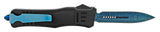 Damascus Etched Commando OTF Knife D/A Auto Switchblade - Asst.