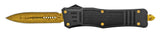 Damascus Etched Commando OTF Knife D/A Auto Switchblade - Asst.