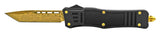 Damascus Etched Commando OTF Knife D/A Auto Switchblade - Asst.