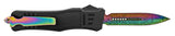 Damascus Etched Commando OTF Knife D/A Auto Switchblade - Asst.