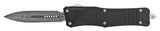 Damascus Etched Commando OTF Knife D/A Auto Switchblade - Asst.