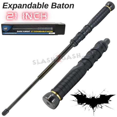 21" Streetwise Dark Knight Baton Expandable Steel Defense Stick