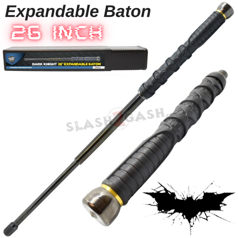 26" Streetwise Dark Knight Baton Expandable Steel Defense Stick